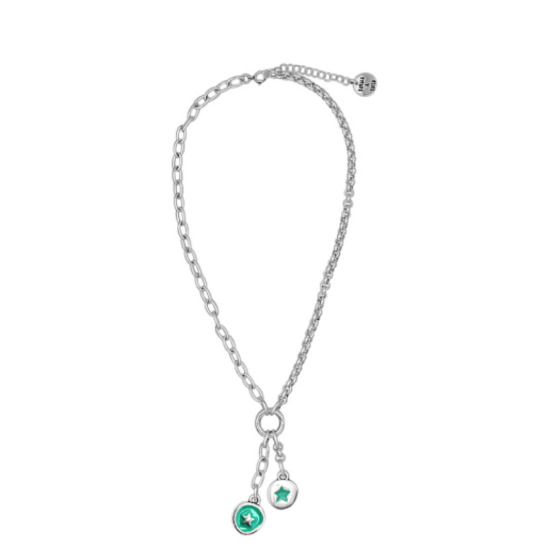 Star Necklace / Aqua Green