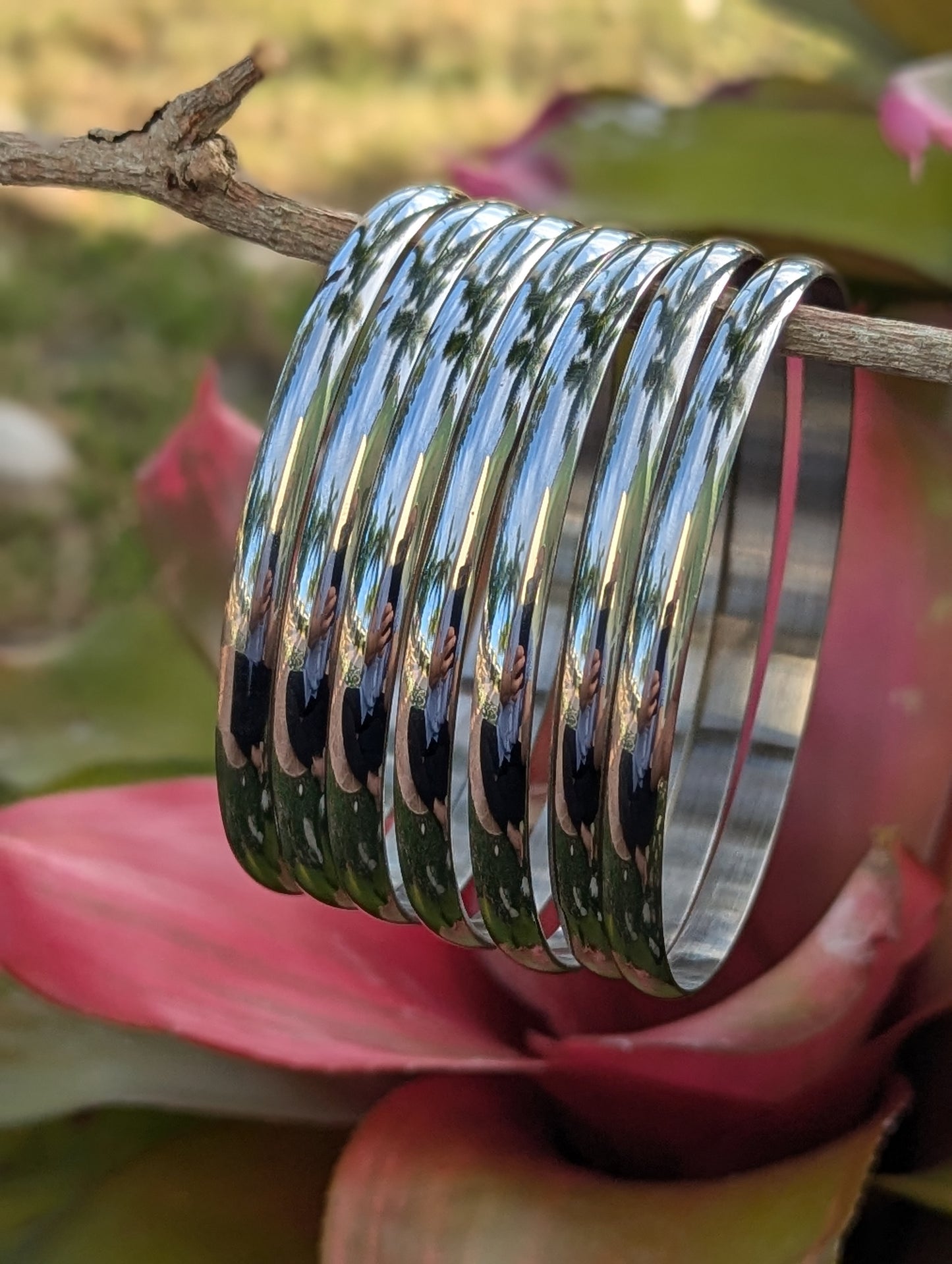 Bangles Stainless Steel Silver