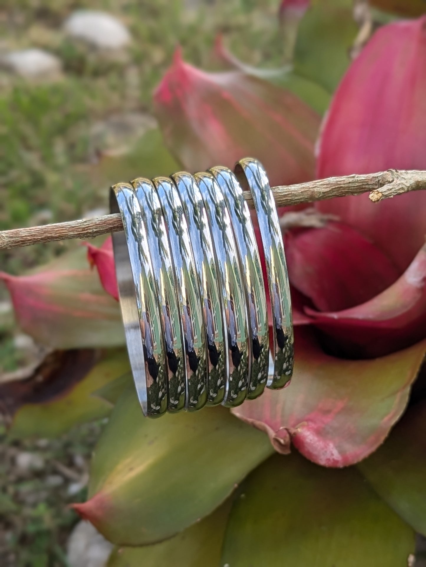 Bangles Stainless Steel Silver