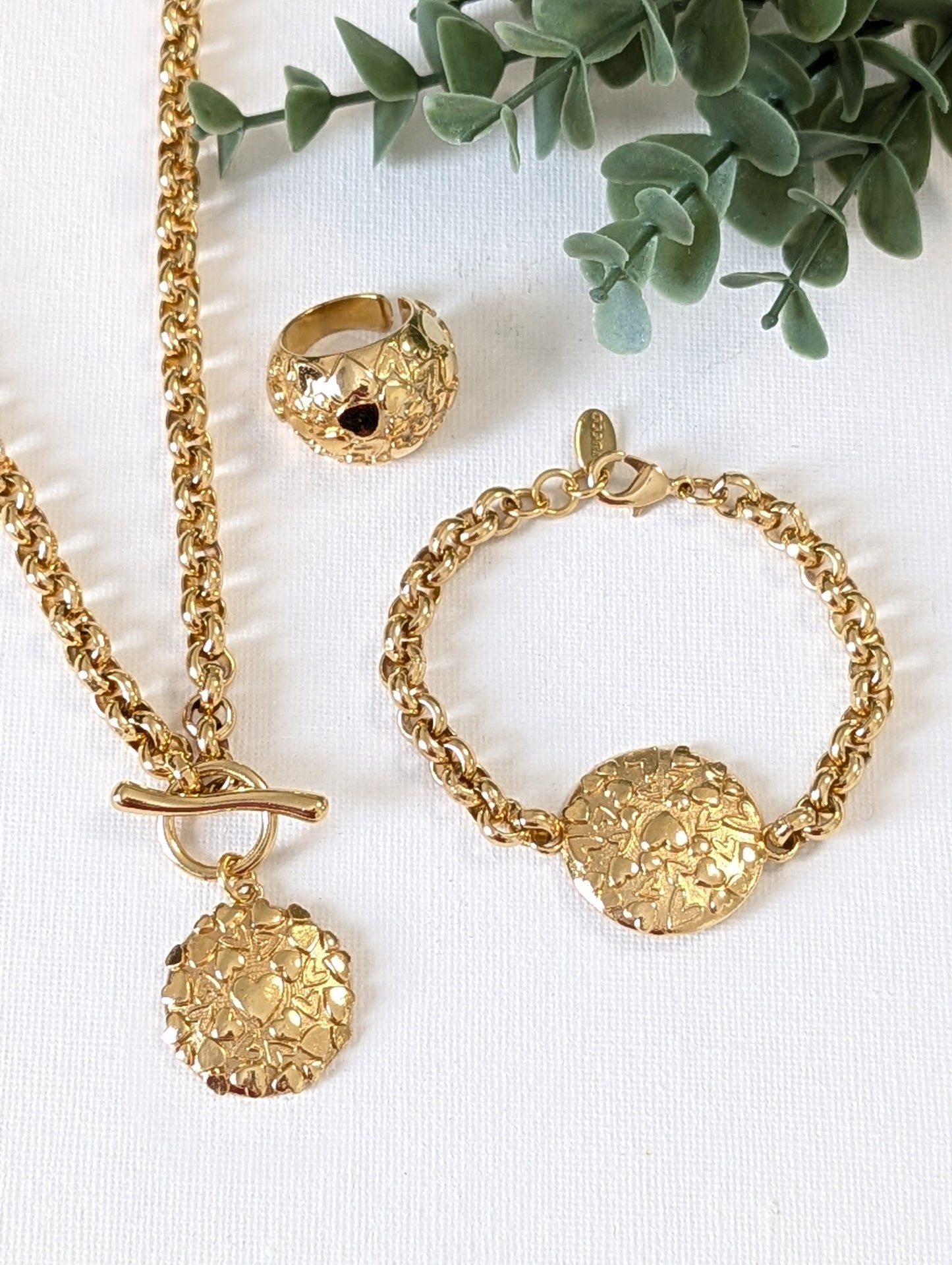 Taste of Love short necklace /Set 3 pc / Gold