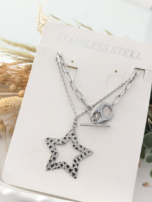 Set of two separate S.Steel necklaces