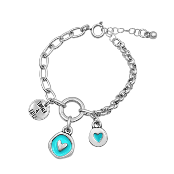 "Heart" bracelet / Turquoise