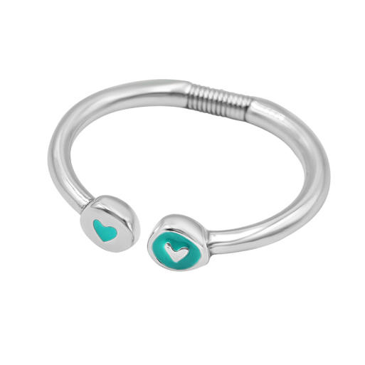 Spring Bracelet "Heart" / Turquose